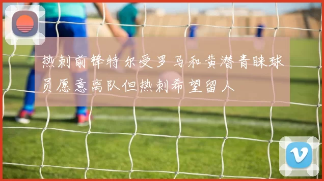 热刺前锋特尔受罗马和黄潜青睐球员愿意离队但热刺希望留人
